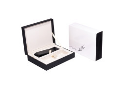 Black suede gift box with pen pouch