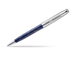 Parker Sonnet Blue Silver CT 18k (Atlas) Ballpoint Pen