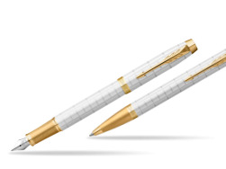 IM Premium Pearl GT Fountain Pen + Ballpoint Pen SET