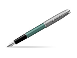 Parker Sonnet Sand Blasted Metal Green CT Fountain Pen