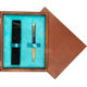Single Wooden Box Mahoń Turquoise Single Wooden Box Mahoń Turquoise