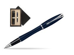 Parker Urban Classic Nightsky Blue Lacquer CT Rollerball Pen  single wooden box Black Single Ecru