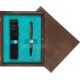 Single Wooden Box Wenge Turquoise Single Wooden Box Wenge Turquoise