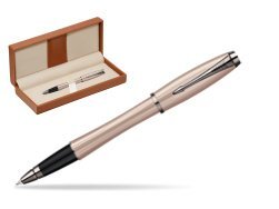 Parker Urban Premium Metallic Pink Lacquer Rollerball Pen  in classic box brown