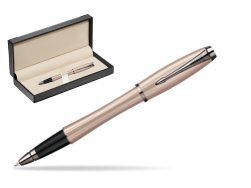 Parker Urban Premium Metallic Pink Lacquer Rollerball Pen  in classic box  black