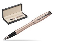 Parker Urban Premium Metallic Pink Lacquer Rollerball Pen  in classic box  pure black