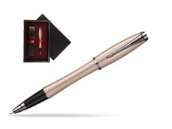 Parker Urban Premium Metallic Pink Lacquer Rollerball Pen  single wooden box  Black Single Maroon