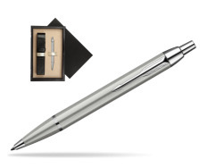 Parker IM Brushed Metal CT Ballpoint Pen  single wooden box Black Single Ecru