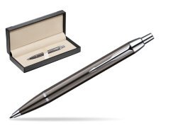 Parker IM Gun Metal CT Ballpoint Pen  in classic box  black