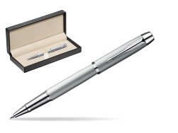 Parker IM Silver CT Rollerball Pen  in classic box  pure black
