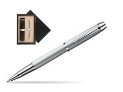 Parker IM Silver CT Rollerball Pen  single wooden box Black Single Ecru
