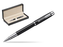 Parker IM Black Lacquer CT Rollerball Pen  in classic box  pure black