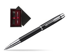 Parker IM Black Lacquer CT Rollerball Pen  single wooden box  Black Single Maroon