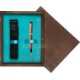 Single Wooden Box Wenge Turquoise Single Wooden Box Wenge Turquoise