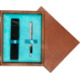 Single Wooden Box Mahoń Turquoise Single Wooden Box Mahoń Turquoise