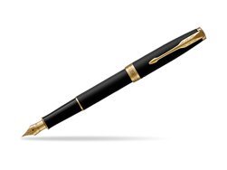 Parker Sonnet Matte Black Lacquer GT Fountain Pen