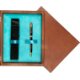 Single Wooden Box Mahoń Turquoise Single Wooden Box Mahoń Turquoise