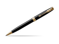 Parker Sonnet Black Lacquer GT Ballpoint Pen