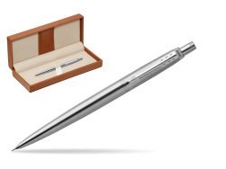 Parker Jotter Stainless Steel Chrome Colour Trim Mechanical Pencil  in classic box brown
