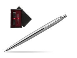 Parker Jotter Stainless Steel Chrome Colour Trim Mechanical Pencil  single wooden box  Black Single Maroon