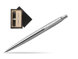 Parker Jotter Stainless Steel Chrome Colour Trim Mechanical Pencil  single wooden box Black Single Ecru