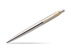 Parker Jotter Stainless Steel Golden Finish Trim Ballpoint Pen