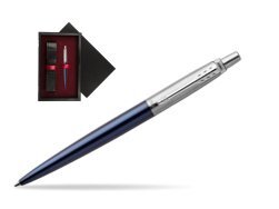 Parker Jotter Royal Blue Chrome Colour Trim Ballpoint Pen  single wooden box  Black Single Maroon