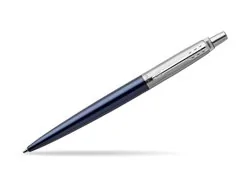 New Original Parker Jotter Blue CT Tray of 10 Pcs Chrome Trim Ball Pen 