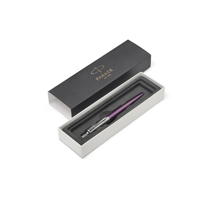 Parker Jotter Ballpoint Pen in Victoria Violet Chrome Trim NEW in box 