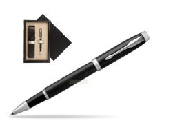 Parker IM Black CT Rollerball Pen  single wooden box Black Single Ecru