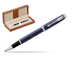 Parker IM BLUE CT Rollerball Pen  in classic box brown