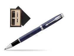 Parker IM BLUE CT Rollerball Pen  single wooden box Black Single Ecru