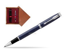 Parker IM BLUE CT Rollerball Pen  single wooden box Mahogany Single Maroon