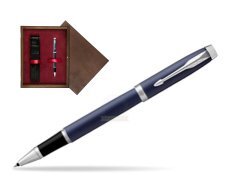 Parker IM BLUE CT Rollerball Pen  single wooden box  Wenge Single Maroon