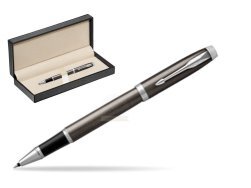 Parker IM Dark Espresso Lacque CT Rollerball Pen  in classic box  pure black