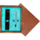 Single Wooden Box Mahoń Turquoise Single Wooden Box Mahoń Turquoise