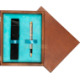 Single Wooden Box Mahoń Turquoise Single Wooden Box Mahoń Turquoise
