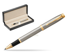 Parker IM Brushed Metal GT Rollerball Pen  in classic box  black