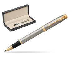 Parker IM Brushed Metal GT Rollerball Pen  in classic box  pure black