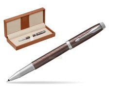 Parker IM Premium Brown CT Rollerball Pen  in classic box brown