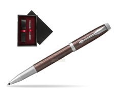 Parker IM Premium Brown CT Rollerball Pen  single wooden box  Black Single Maroon