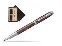 Parker IM Premium Brown CT Rollerball Pen  single wooden box Black Single Ecru