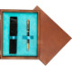 Single Wooden Box Mahoń Turquoise Single Wooden Box Mahoń Turquoise