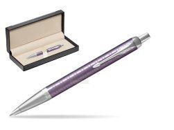 Parker IM Premium Dark Violet CT Ballpoint Pen  in classic box  black