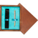Single Wooden Box Mahoń Turquoise Single Wooden Box Mahoń Turquoise
