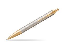 Parker IM Premium Warm Silver GT Ballpoint Pen