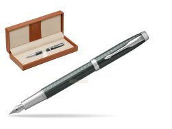 Parker IM Premium  Pale Green CT Fountain Pen  in classic box brown