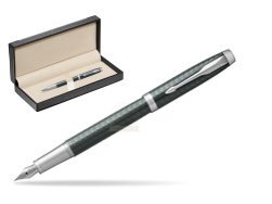 Parker IM Premium  Pale Green CT Fountain Pen  in classic box  black