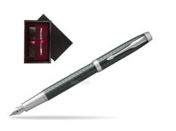 Parker IM Premium  Pale Green CT Fountain Pen  single wooden box  Black Single Maroon