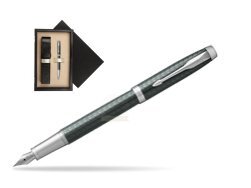 Parker IM Premium  Pale Green CT Fountain Pen  single wooden box Black Single Ecru